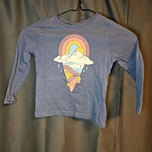 Old Navy 4T Girls Ice Cream Themed Long Sleeve Tshirt